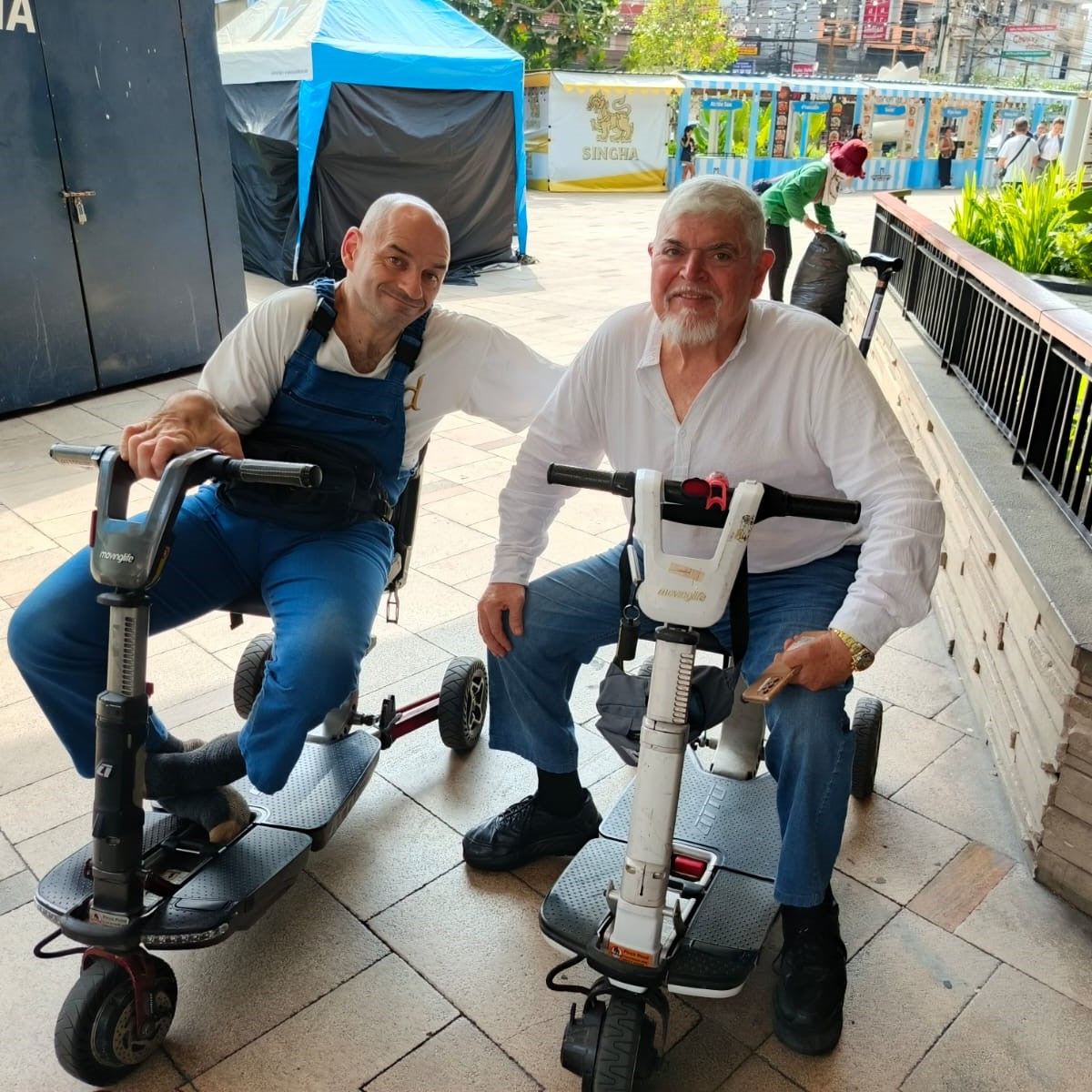 Moving life customers travelling with their ATTO folding mobility scooters